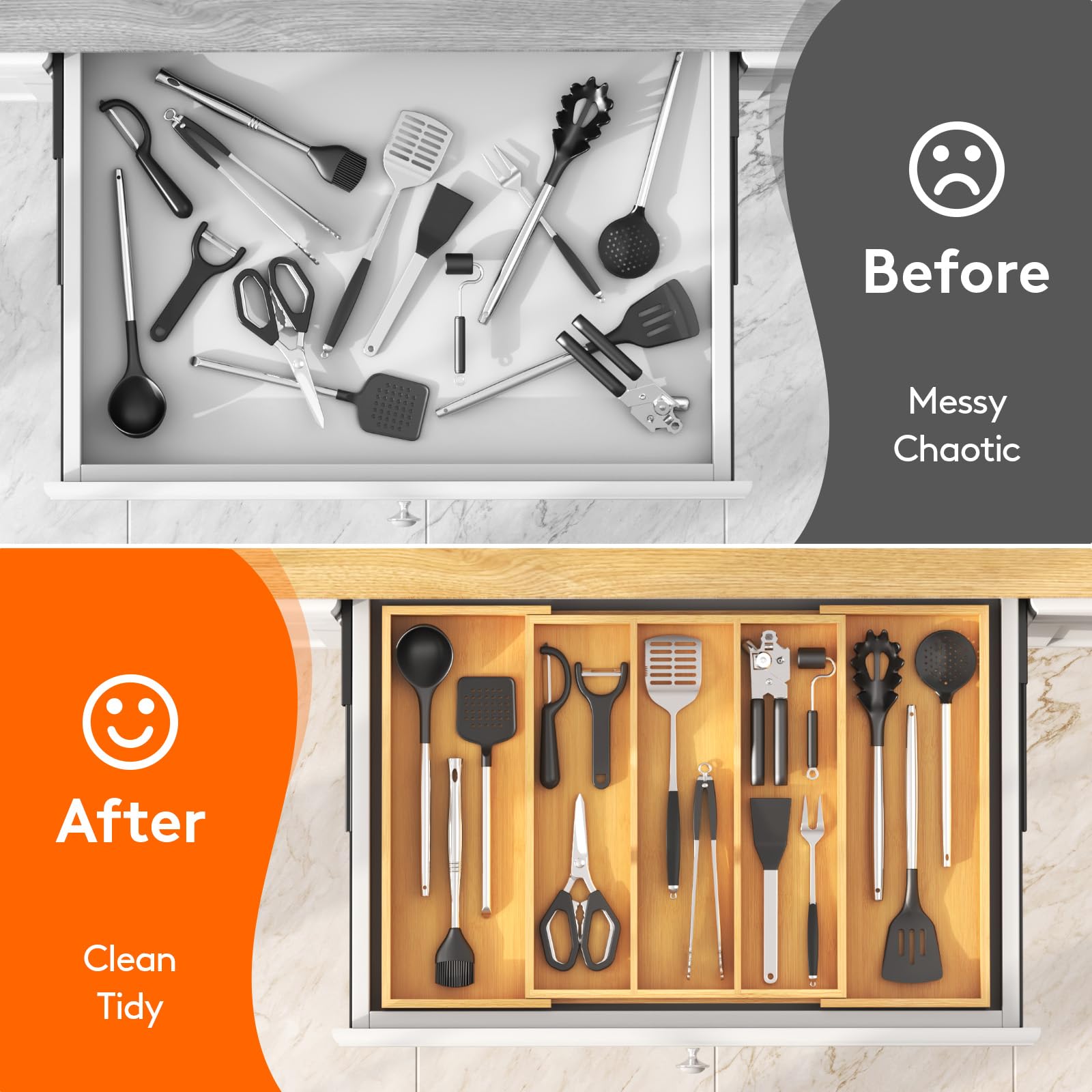 Lifewit placed in kitchen showcasing elegant bamboo style improving decor