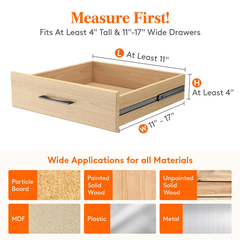 Lifewit close-up of EVA foam end cap protecting drawer walls from scratches