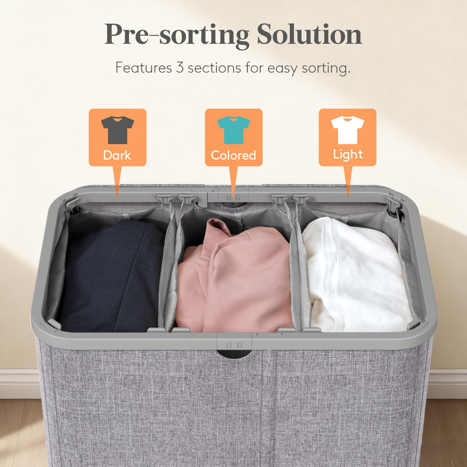 Lifewit fabric close-up showing durable polyester texture and wipeable surface