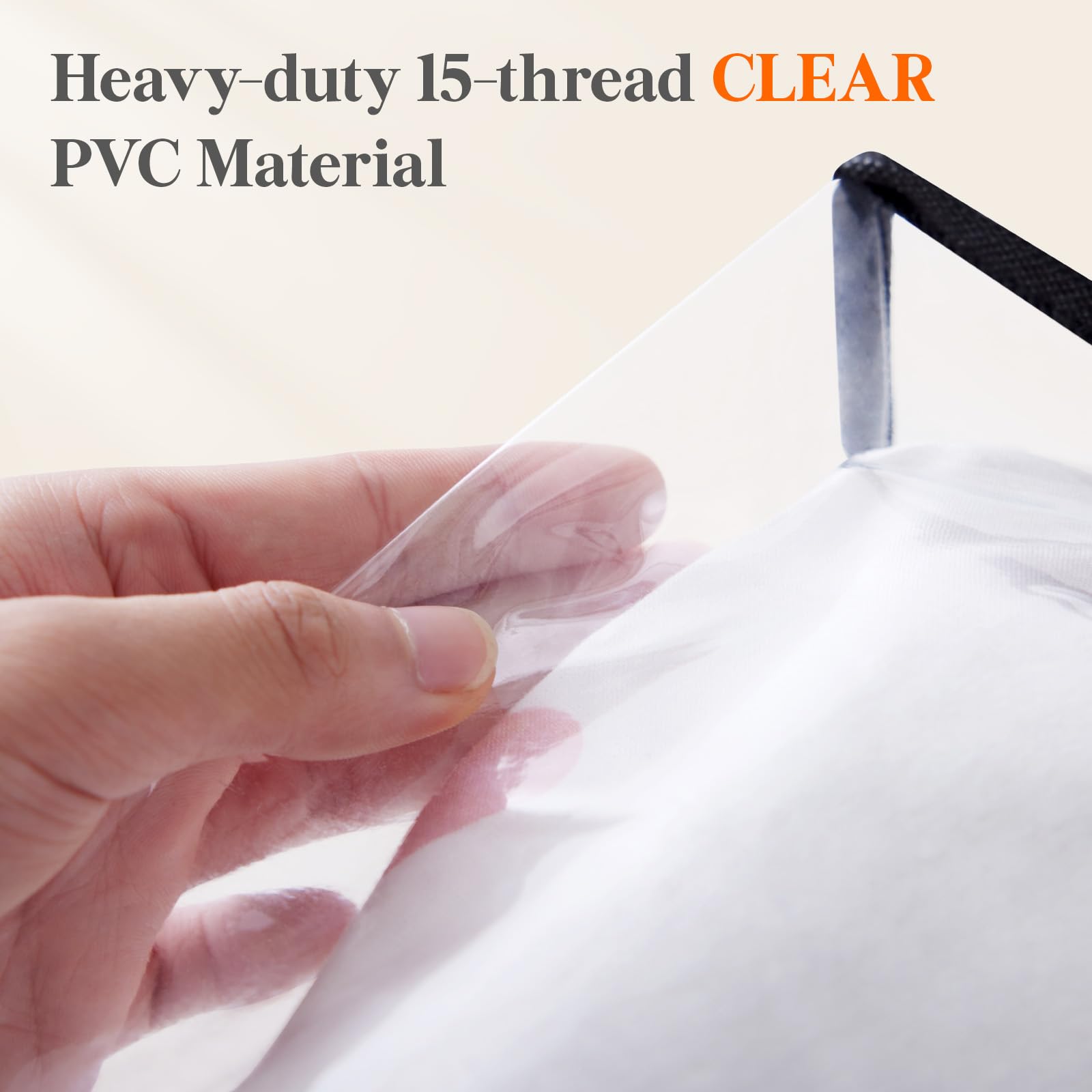 Lifewit close-up of thick PVC texture for tear resistance
