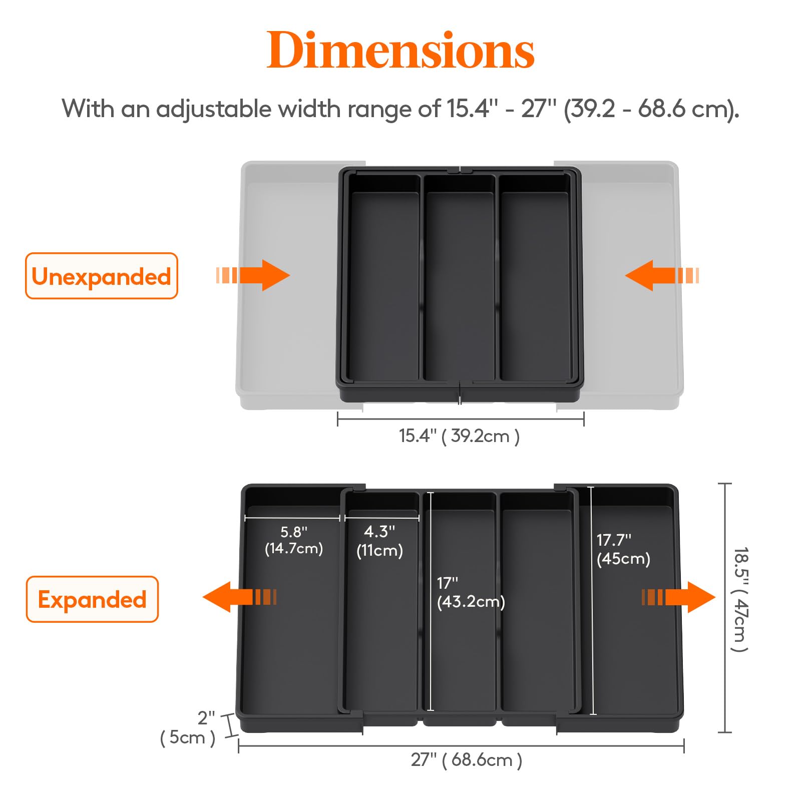 Lifewit organizer collapsed for small drawers, saving space and staying tidy