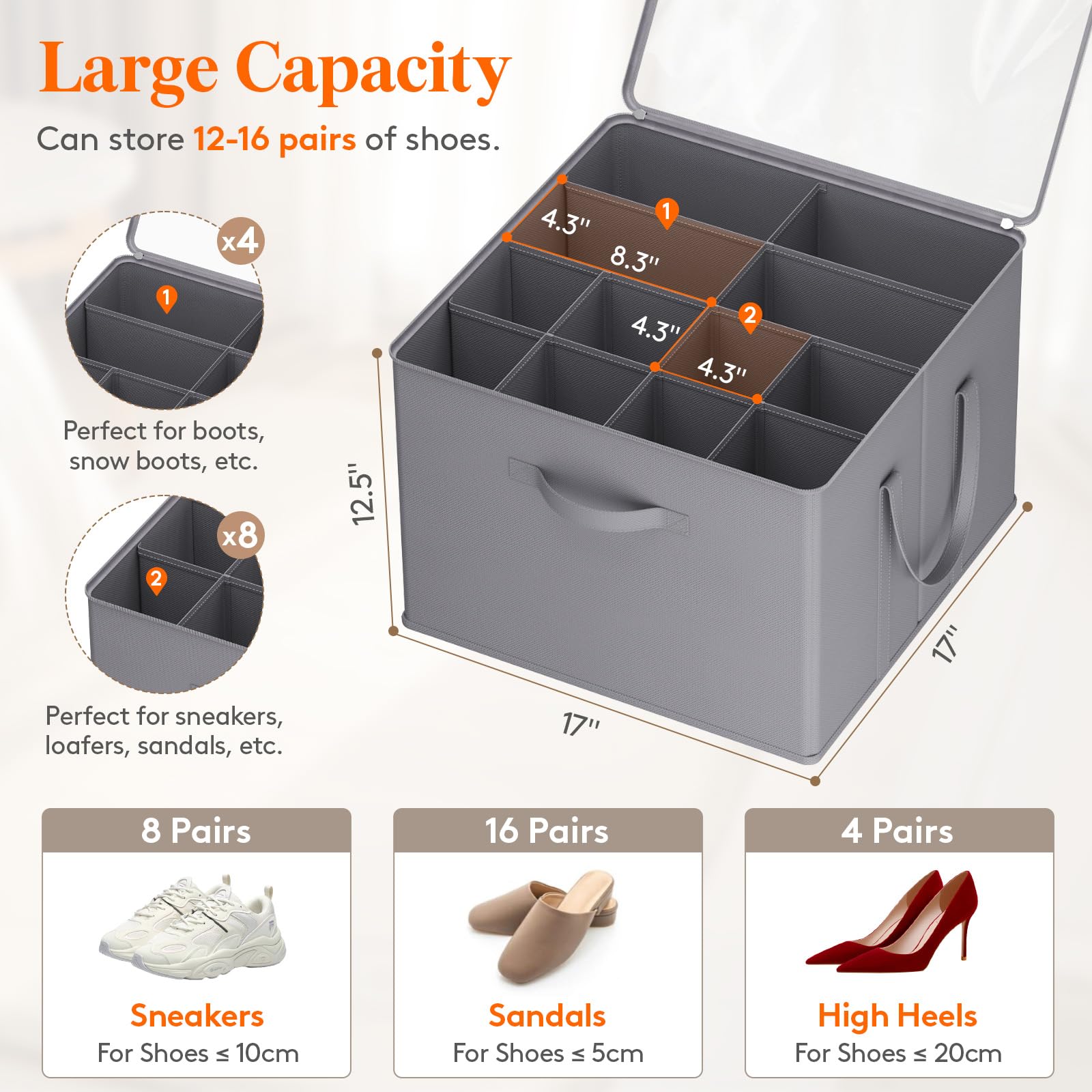 Lifewit close-up of internal compartments highlighting durable dividers and capacity