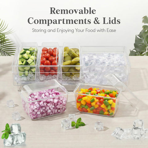 Lifewit clear tray filled with colorful fruits for attractive display