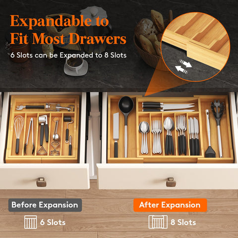 Lifewit tray with sorted forks spoons knives showing quick selection