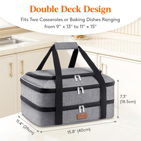 Lifewit open double-decker carrier showing two separate compartments for pans