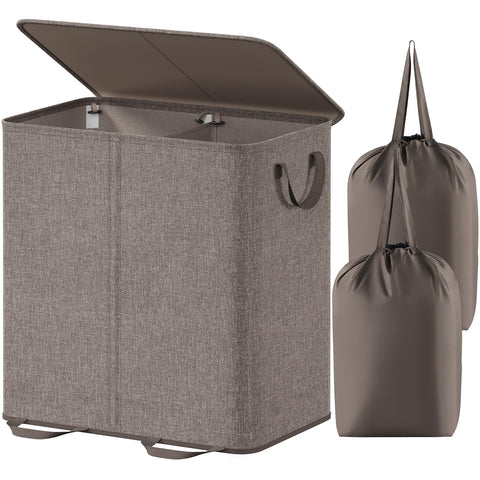 Lifewit front view showing tidy two-compartment design and lid benefit
