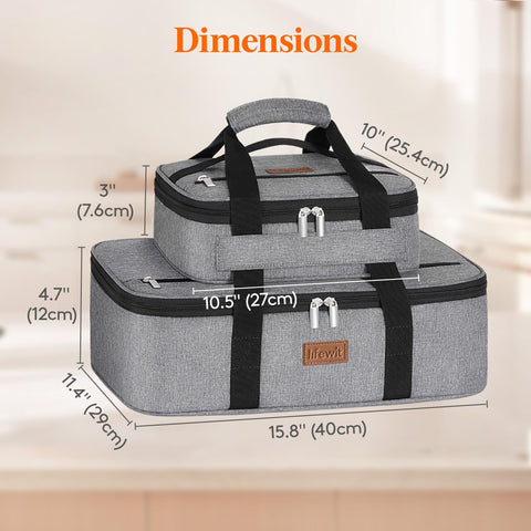 Lifewit dual handles demonstrating comfortable balanced carrying for heavier dishes