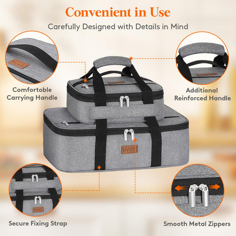Lifewit top zipper pocket with utensils stored, providing convenient organization on the go
