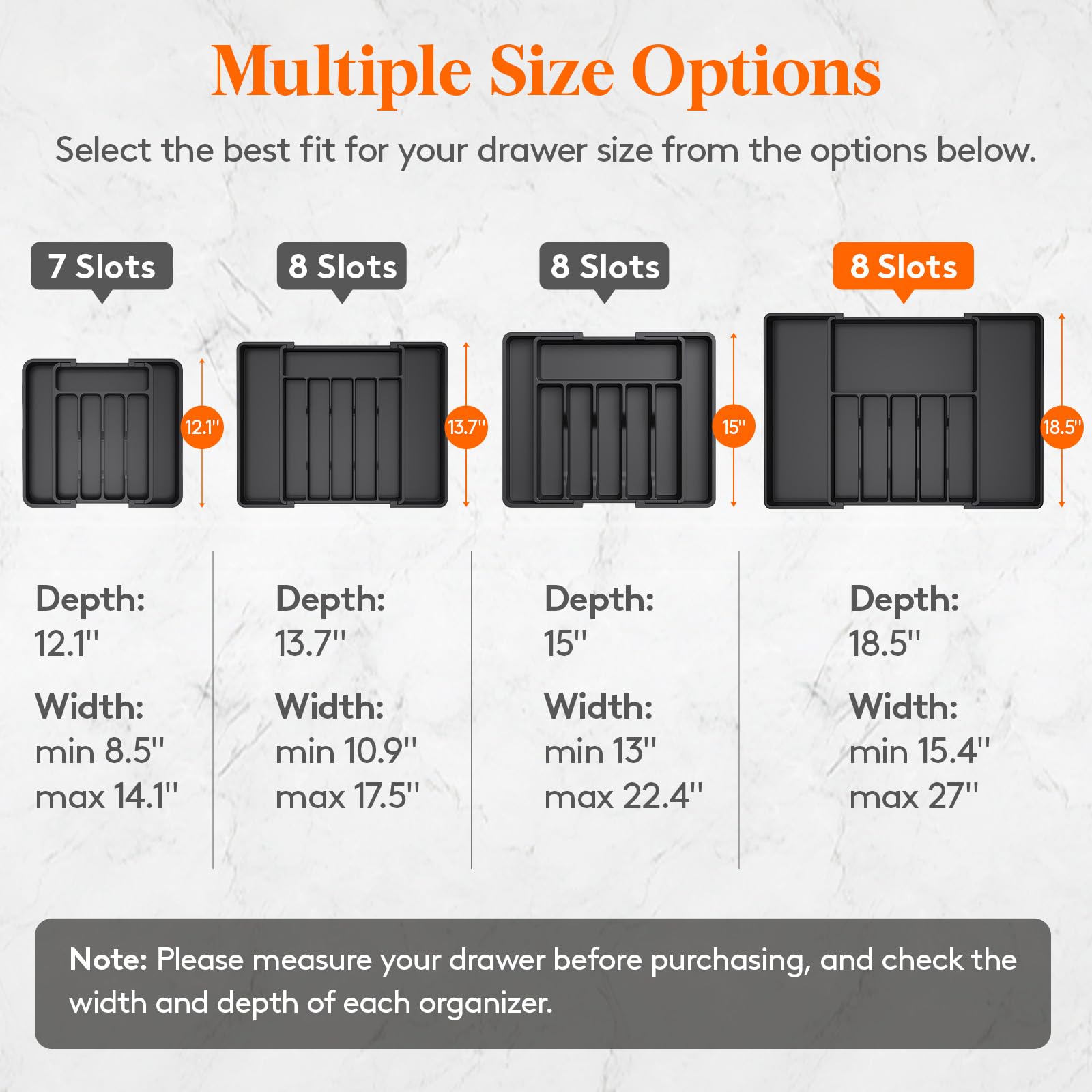 Lifewit organizer fully expanded to show maximum width and storage benefit