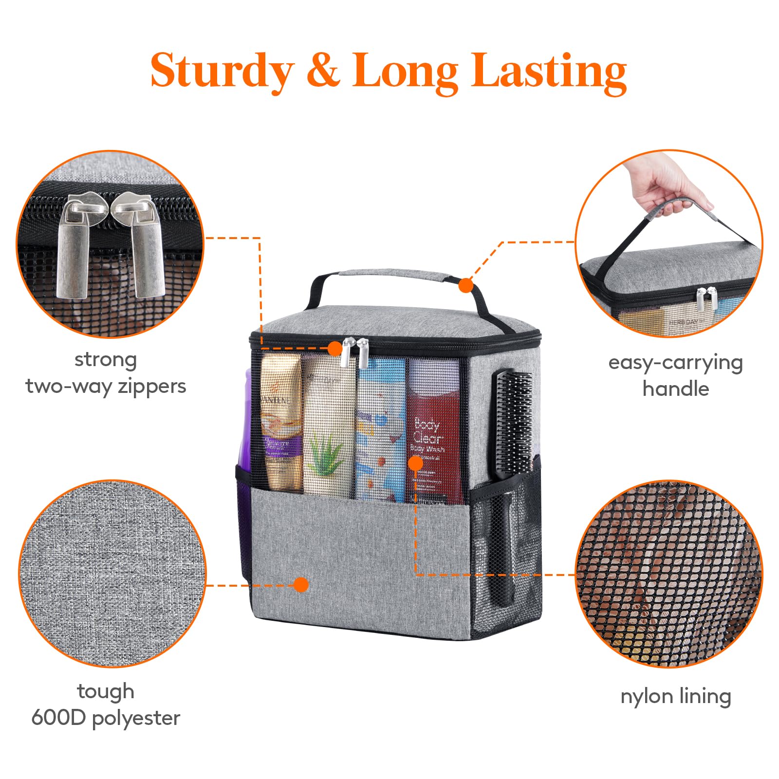 Lifewit filled with full-size bottles demonstrating roomy capacity benefit