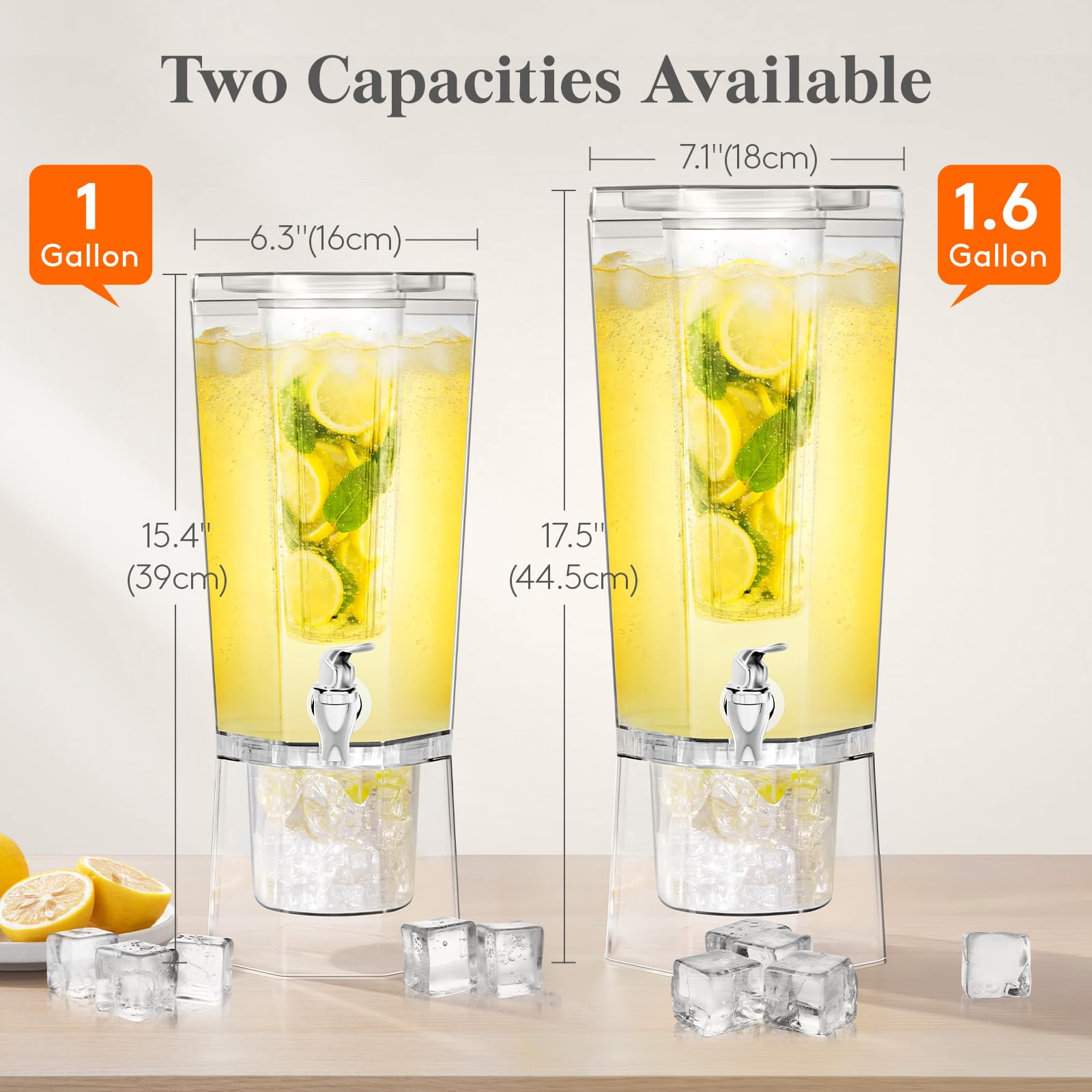 Lifewit filter column filled with fruit showing infused flavor convenience