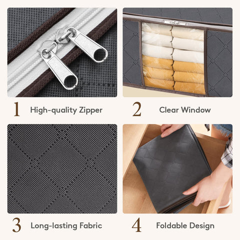 Lifewit bags folded flat to save space and fit easily in drawers