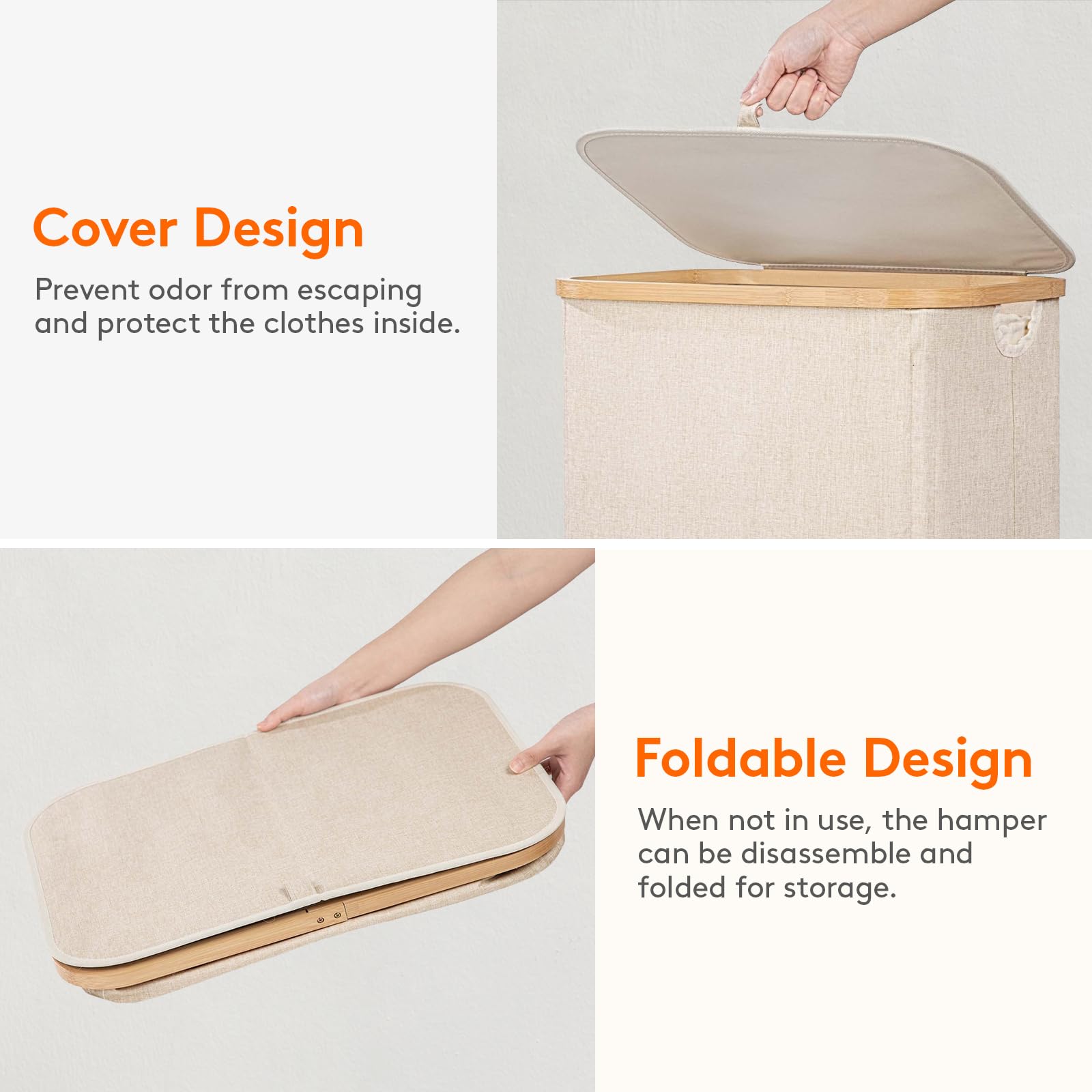 Lifewit folded flat beside a book to show compact storage benefit