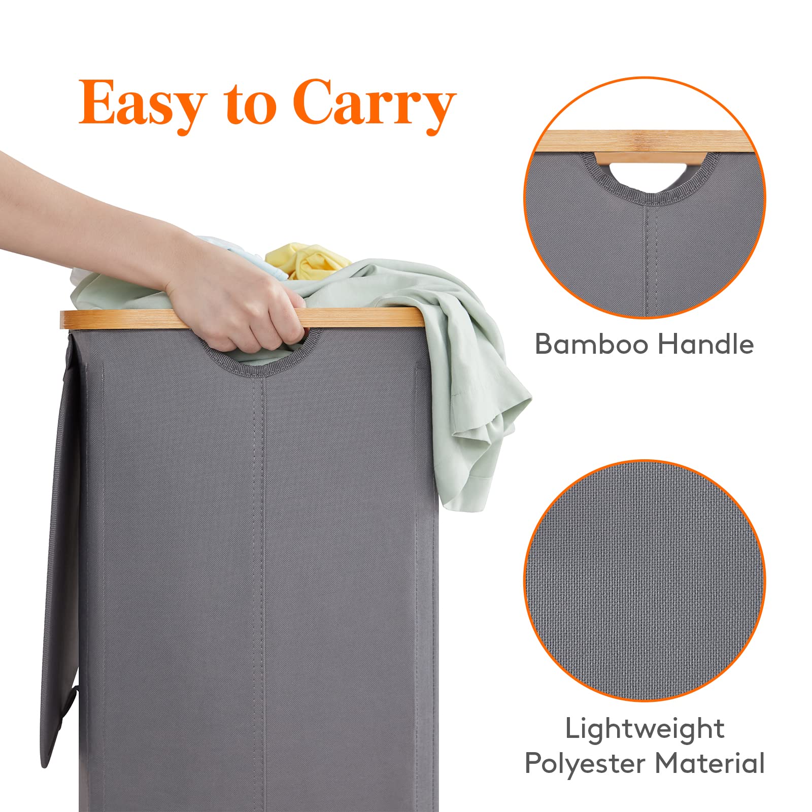 Lifewit folded flat for compact storage saving closet space
