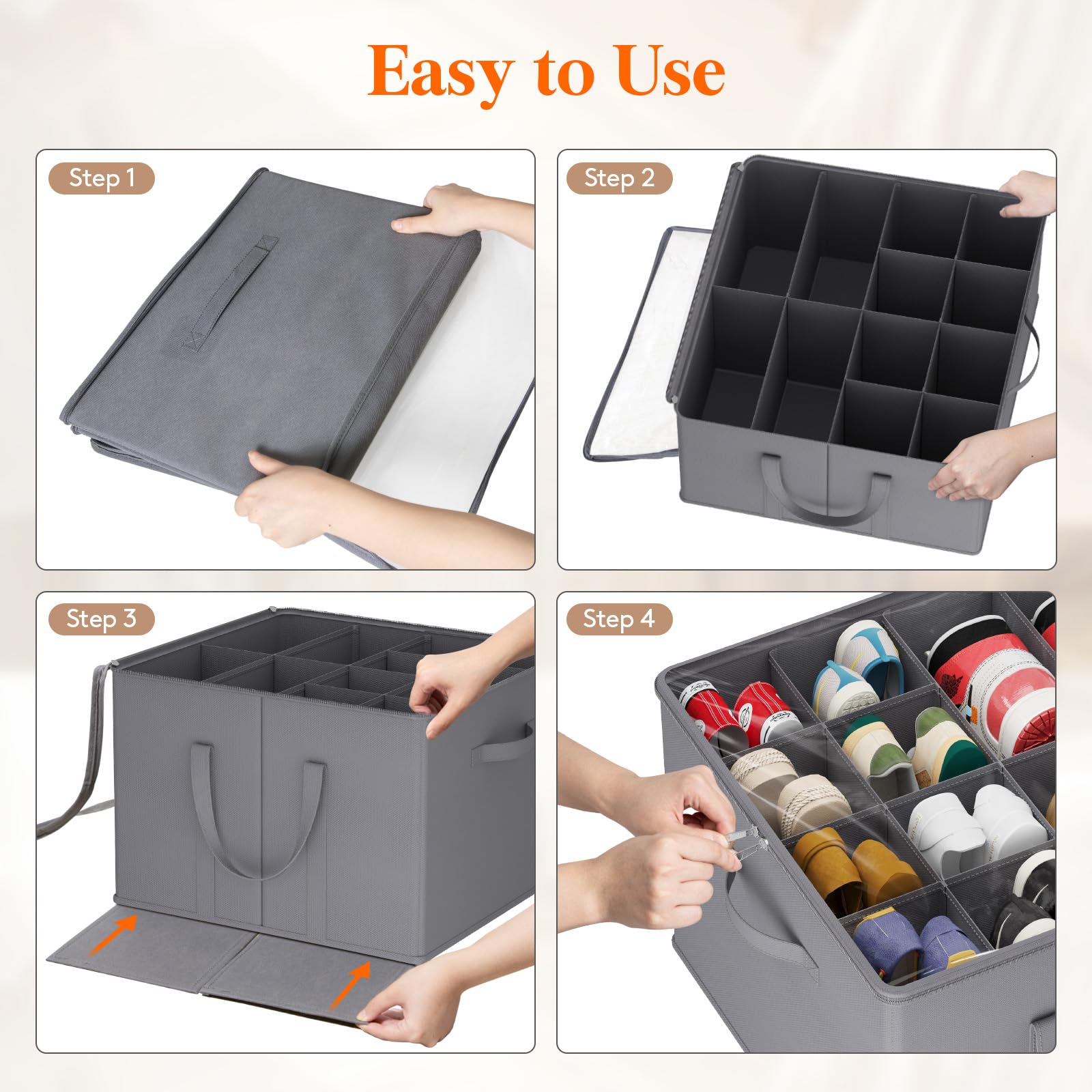 Lifewit folded flat to illustrate compact storage and space-saving benefit
