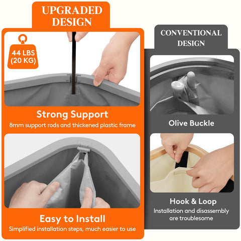 Lifewit folded flat for storage showing compact space-saving benefit