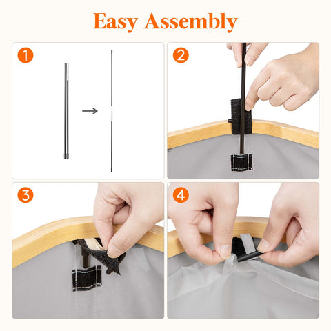 Lifewit folded flat for compact storage under bed or closet