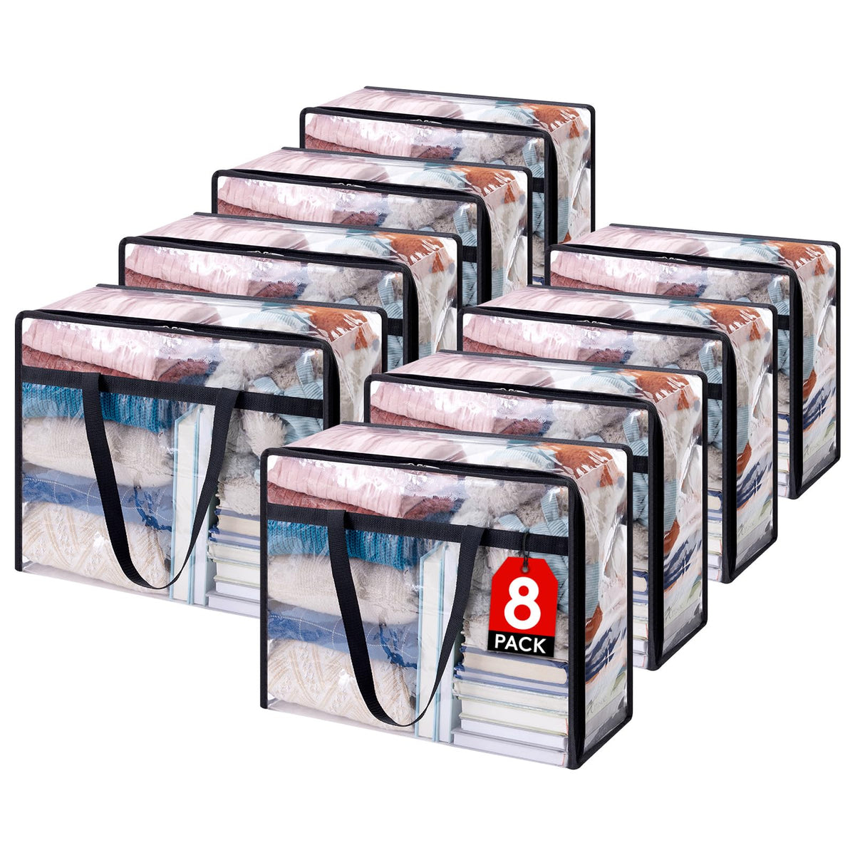 Lifewit front packaging showing clear bag and sturdy construction benefit visibility