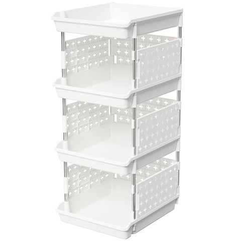 Lifewit front view assembled showing neat stacked storage and quick access