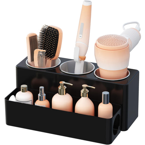 Lifewit front view countertop organizer shows tidy tool storage and space savings