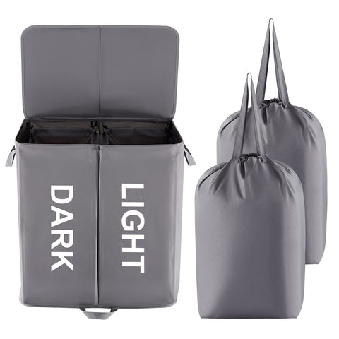 Lifewit front view showing two compartments and concealed laundry benefit