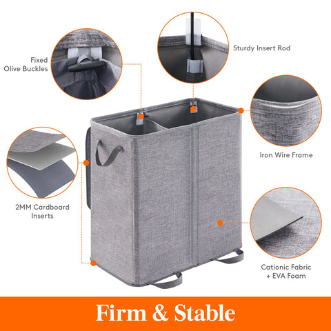 Lifewit hamper with lid open demonstrating discreet storage and easy access