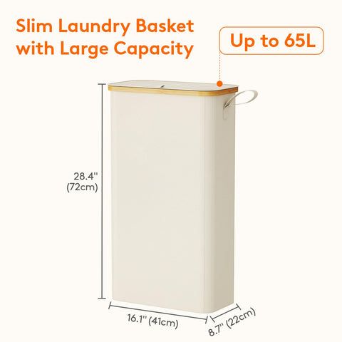 Lifewit laundry hamper open with lid lifted keeping clothes concealed and odor reduced