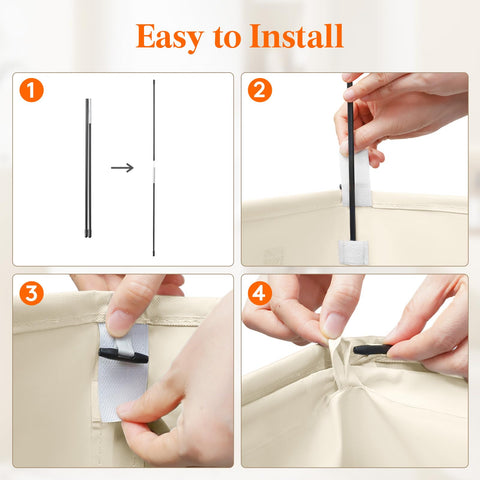 Lifewit removable drawstring bags with handles for quick transfer