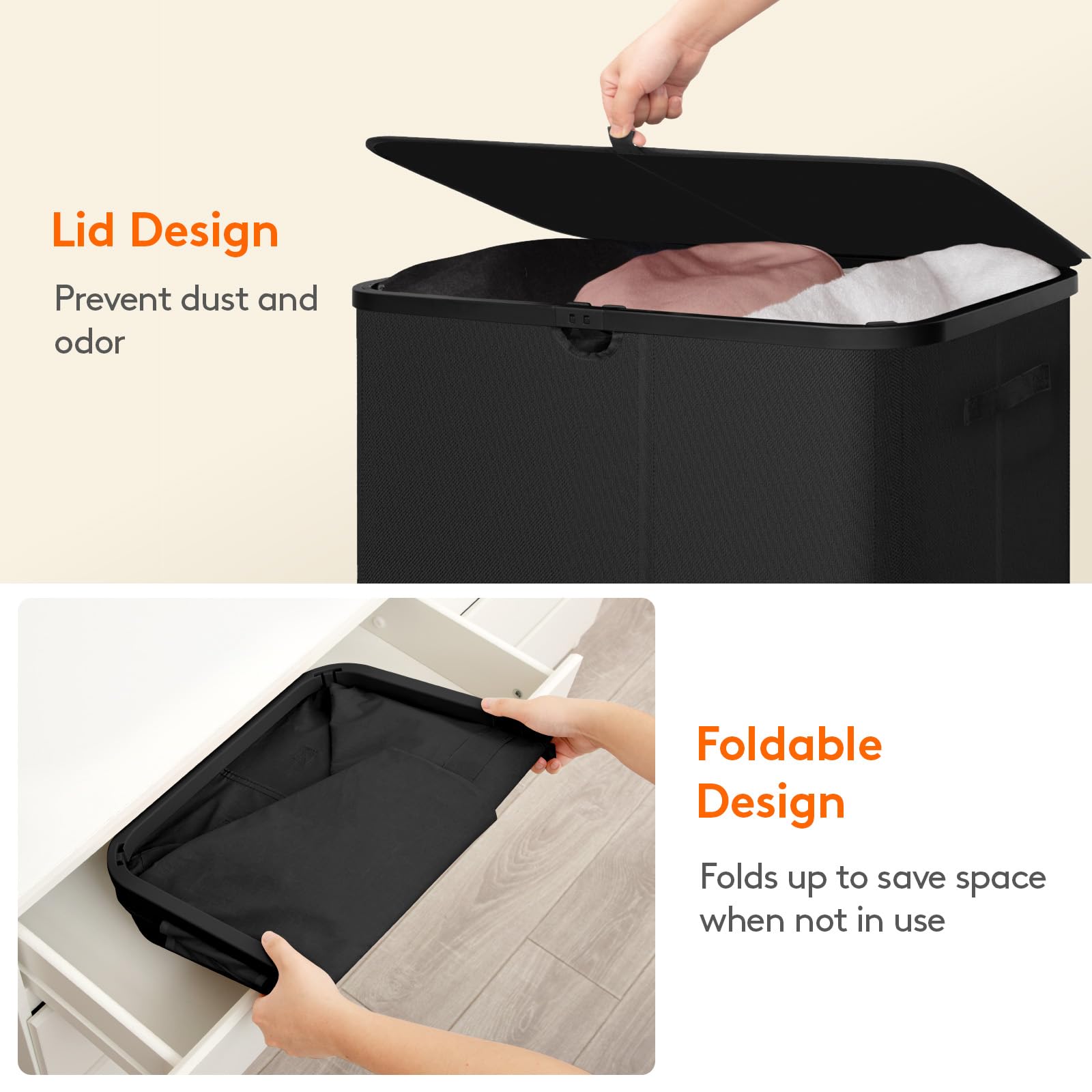 Lifewit next to a washer demonstrating scale and capacity benefit