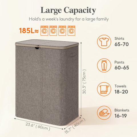 Lifewit open lid revealing three compartments for fast sorting efficiency