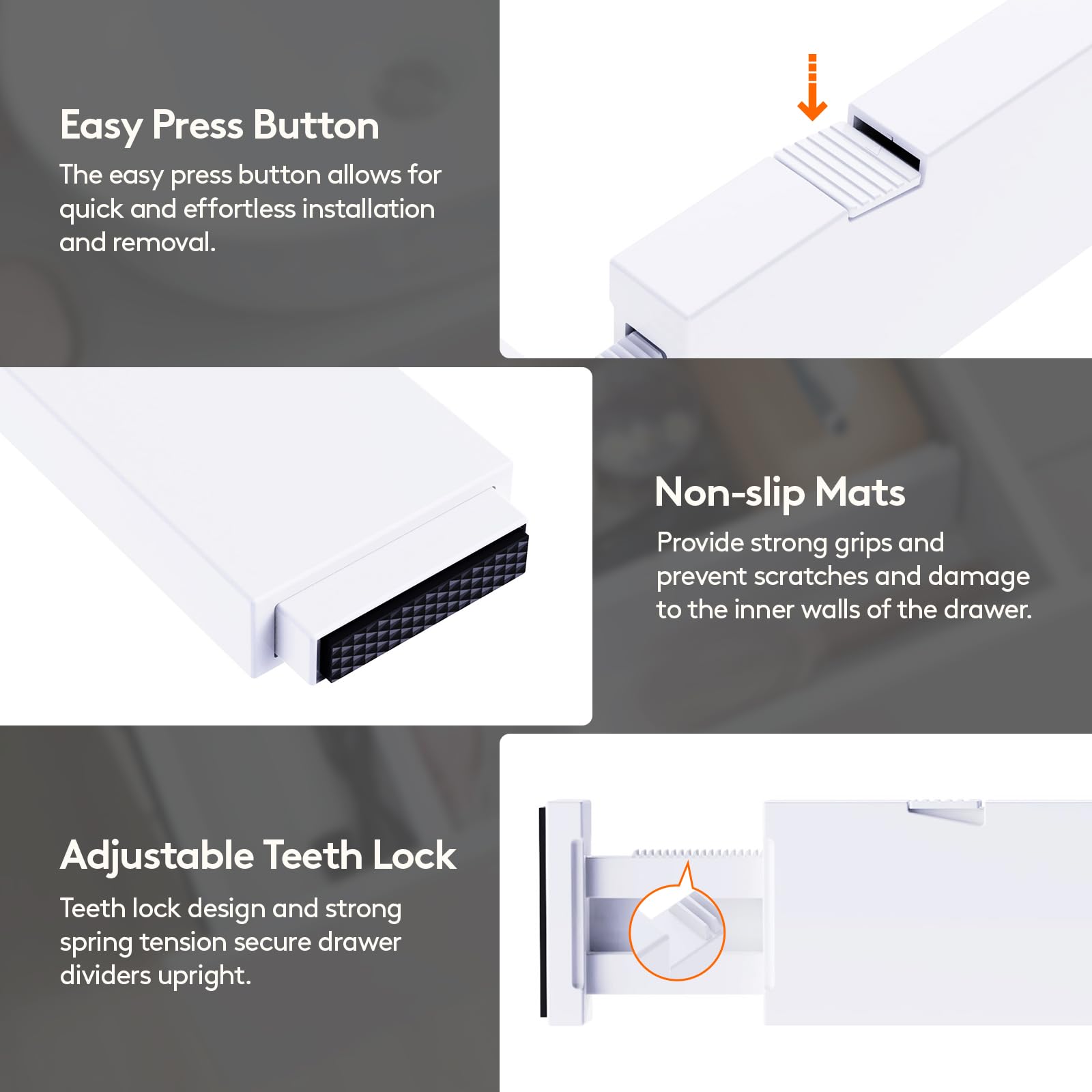 Lifewit horizontal setup creating tidy linen compartments