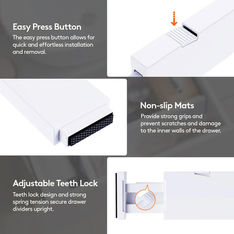 Lifewit horizontal setup creating tidy linen compartments