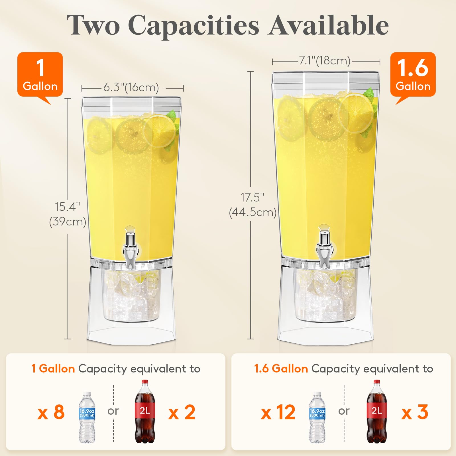 Lifewit ice chamber detail illustrating separate compartment that chills without diluting drinks