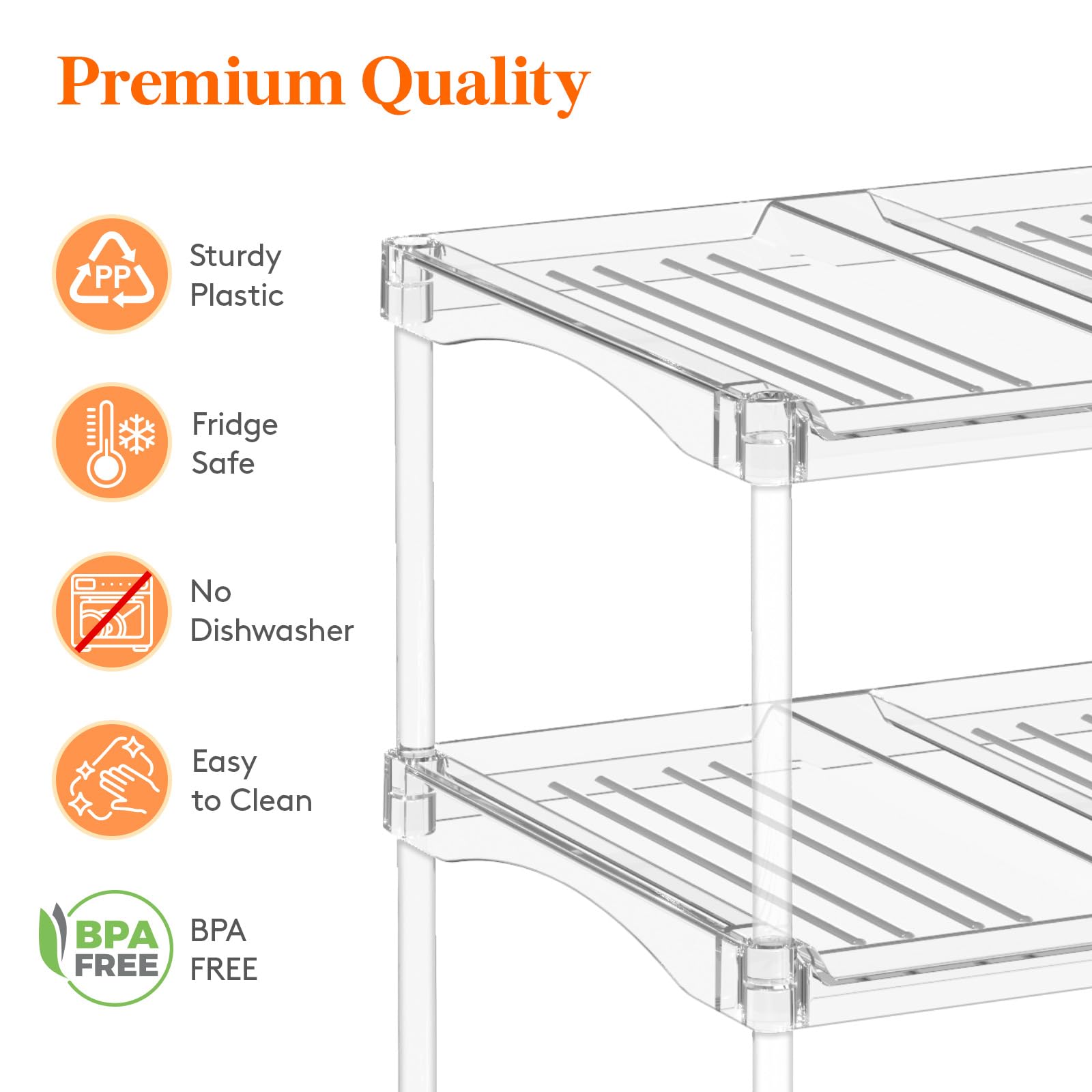Lifewit organizer inside cabinet maximizing shelf space and visibility
