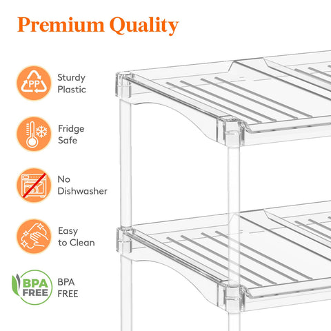 Lifewit organizer inside cabinet maximizing shelf space and visibility