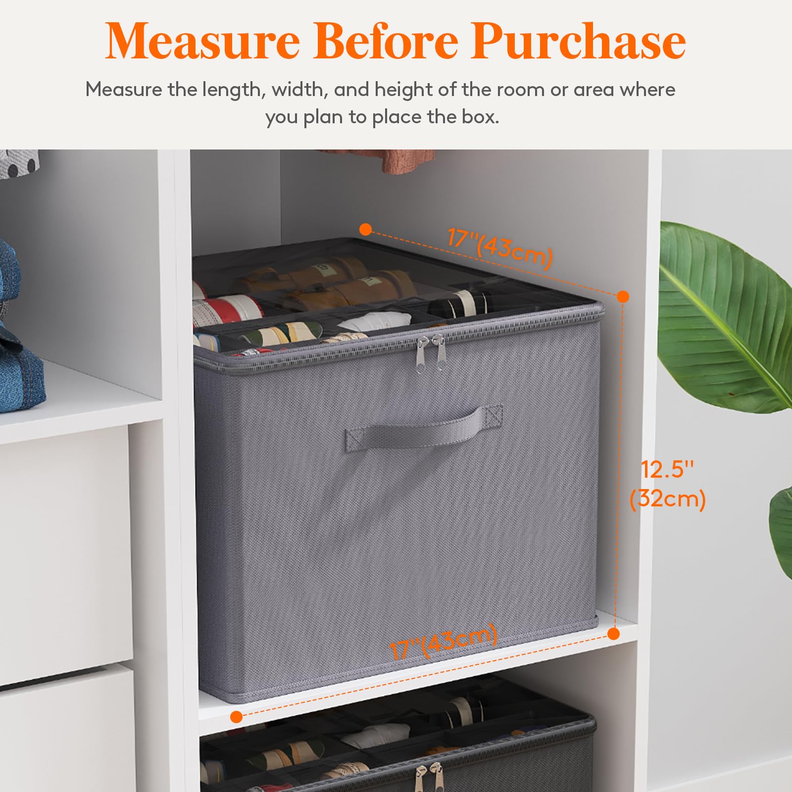 Lifewit organizer placed on closet shelf demonstrating tidy shoe storage