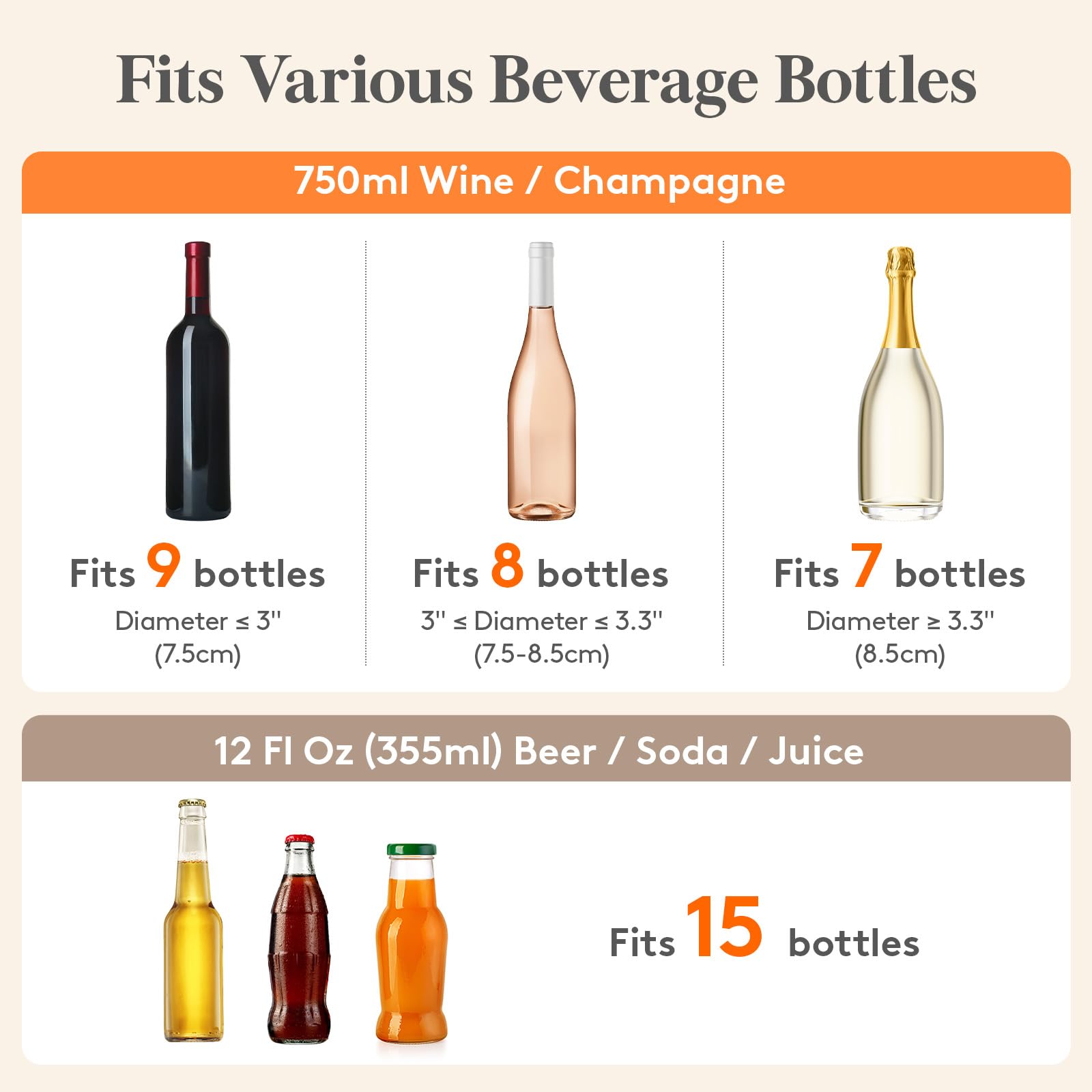 Lifewit bucket in use chilling champagne bottles showing serving convenience