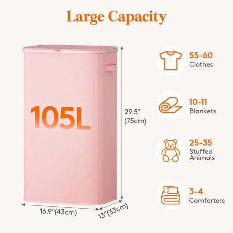 Lifewit inner bag detached showing removable liner for easy laundry trips