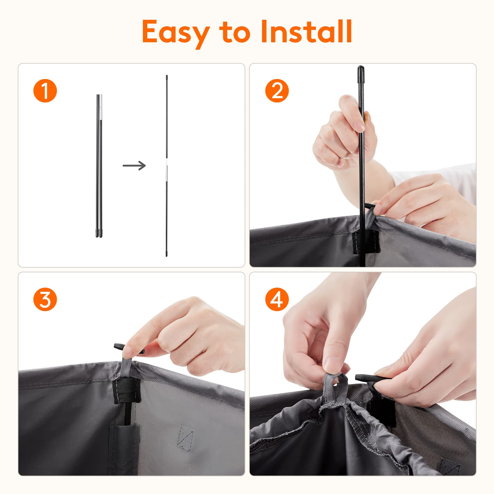 Lifewit removable inner bags lifted for easy transport benefit