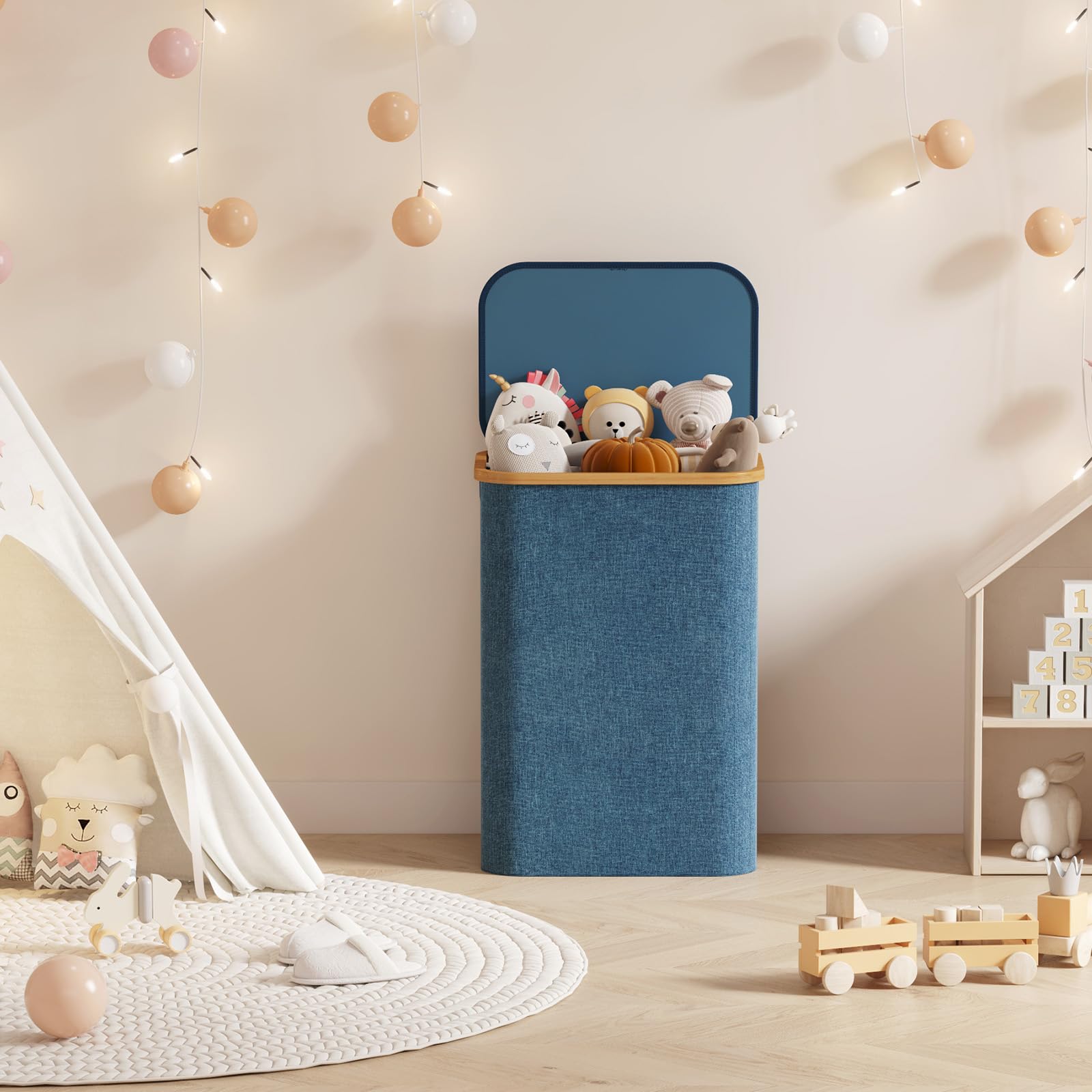 Lifewit laundry basket in bedroom lifestyle creating a neat, organized space