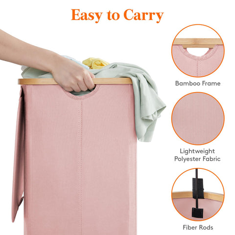 Lifewit laundry basket placed in bedroom showing tidy organization benefit
