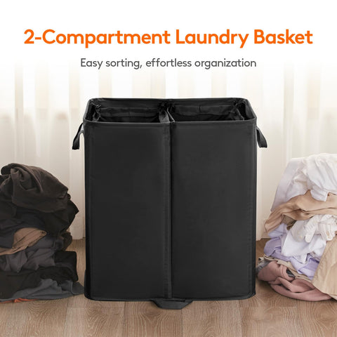 Lifewit laundry hamper closed lid hiding dirty clothes and reducing odors