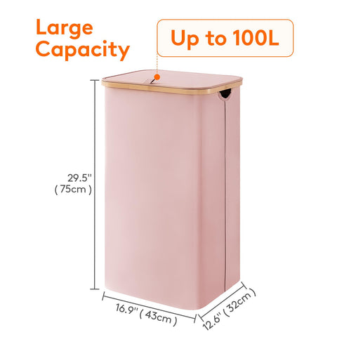 Lifewit closed lid keeping laundry concealed and odor minimized