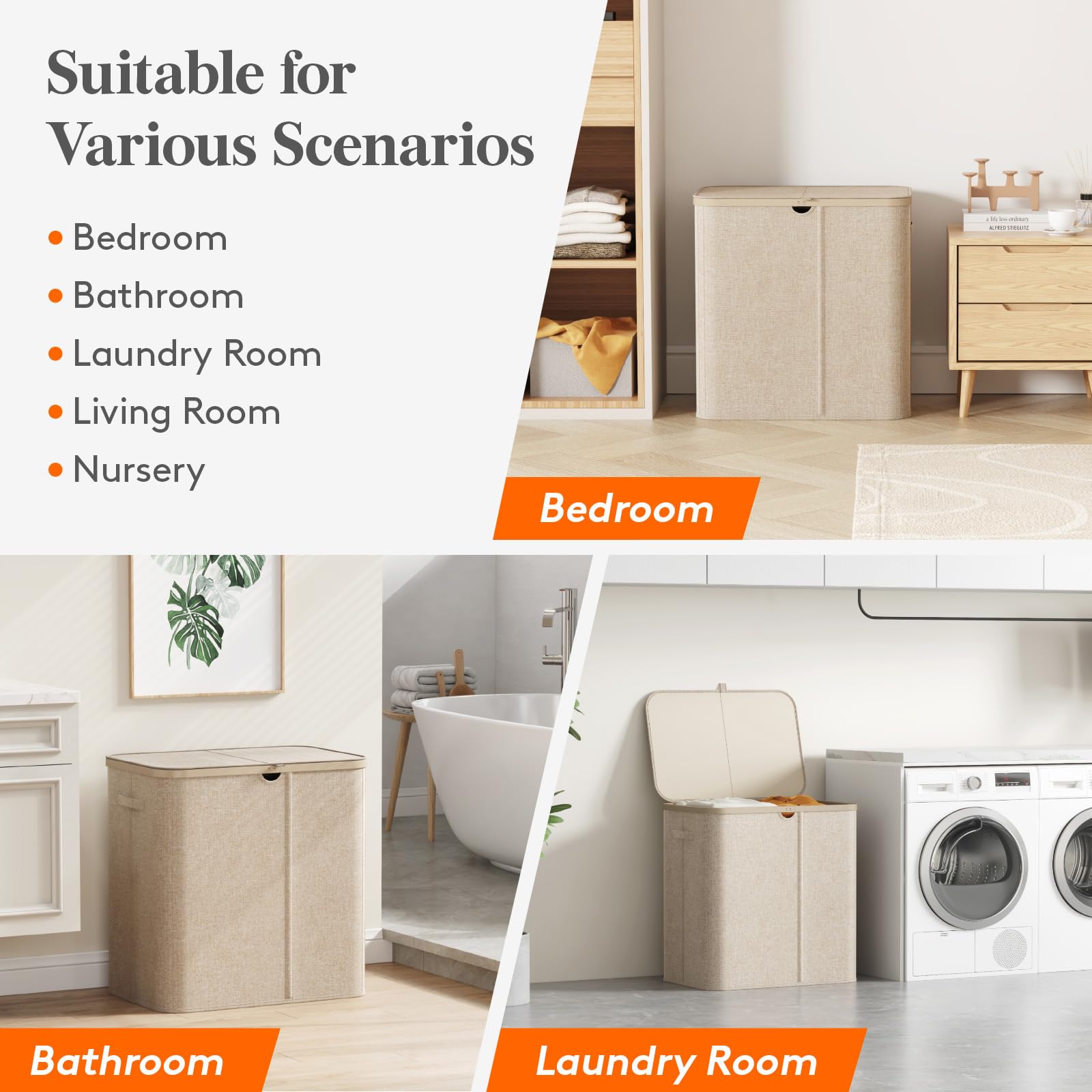 Lifewit in a bathroom setting to show practical home use and tidy appearance