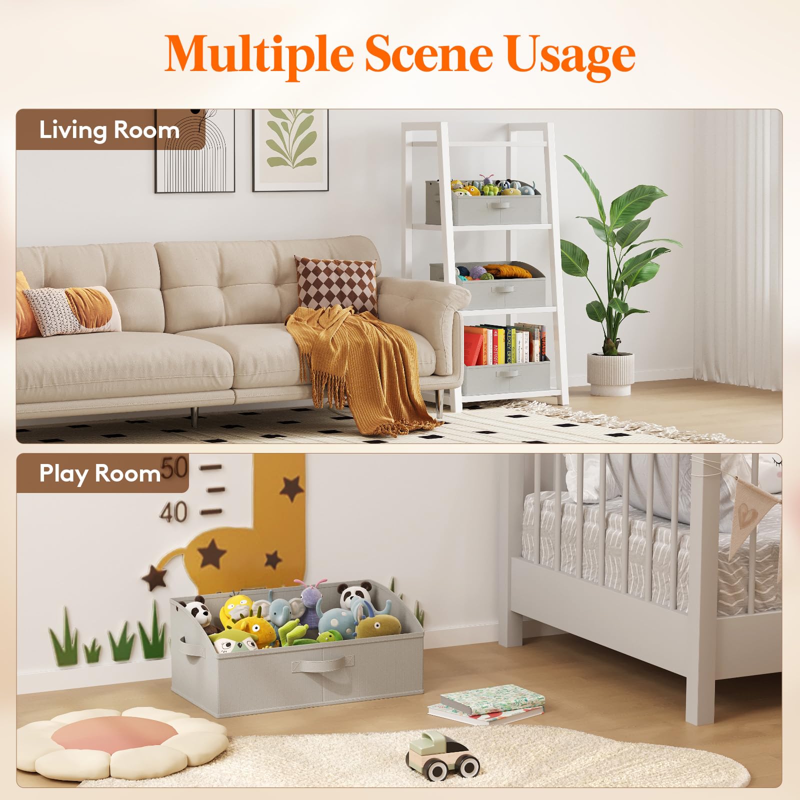 Lifewit bins in a styled closet showcasing tidy, coordinated storage