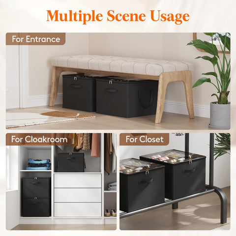 Lifewit lifestyle shot in entryway showing quick grab-and-go organization benefit