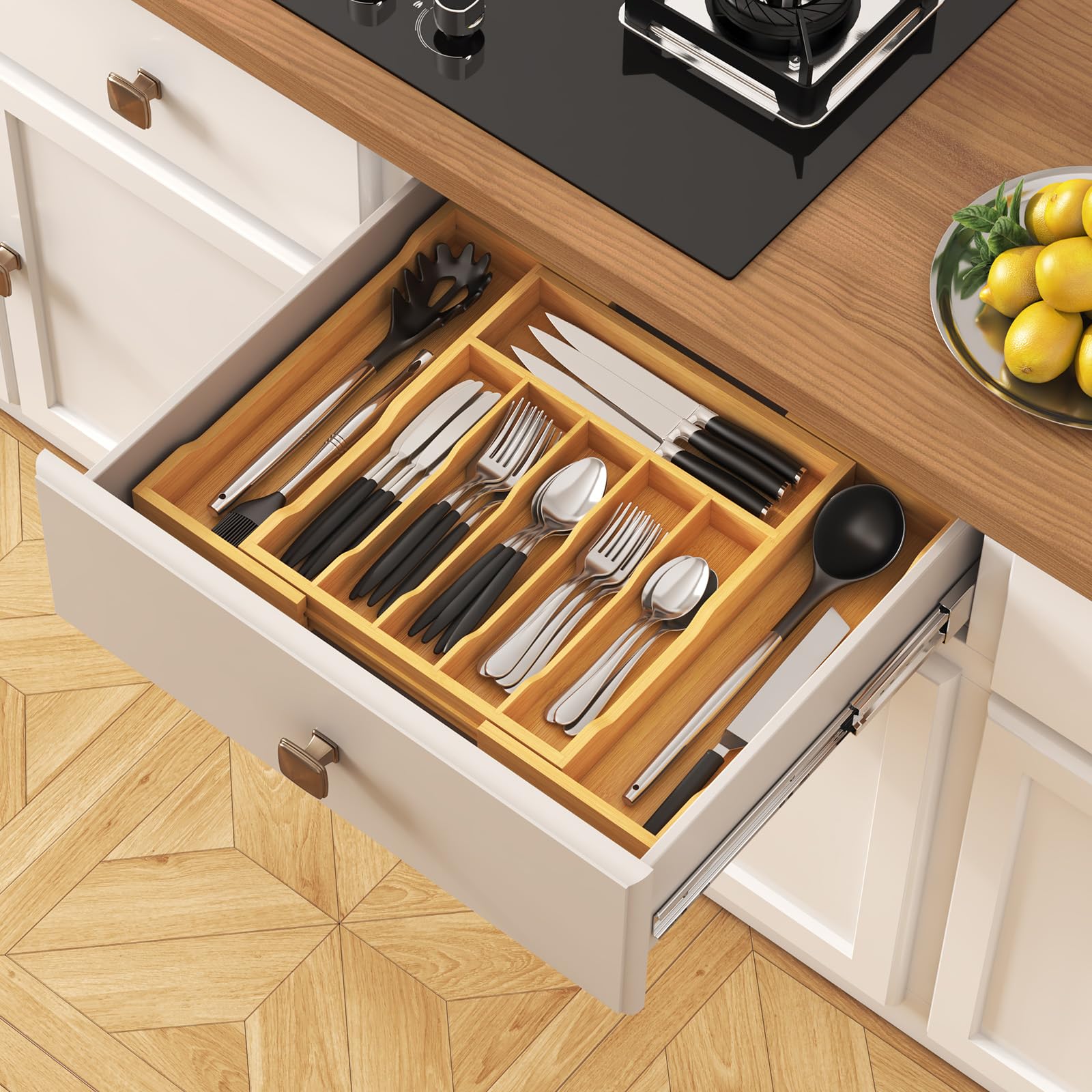 Lifewit on kitchen counter showing attractive design and neat storage
