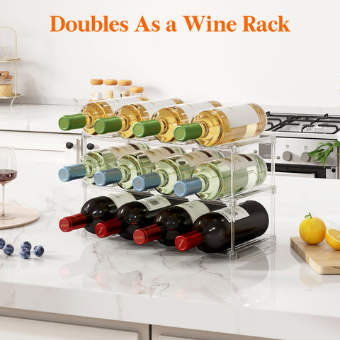 Lifewit lifestyle kitchen display keeping tumblers and wines organized