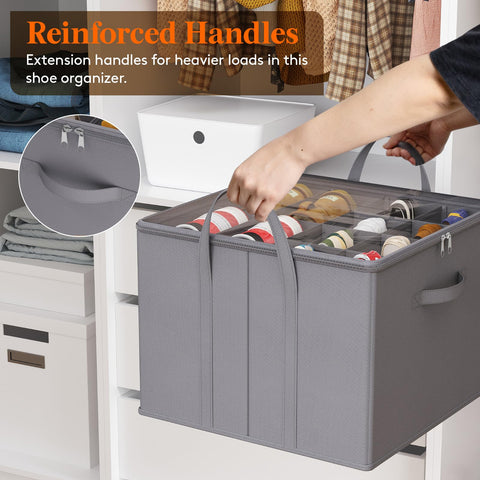 Lifewit being lifted by three handles for easy transport and shelf access
