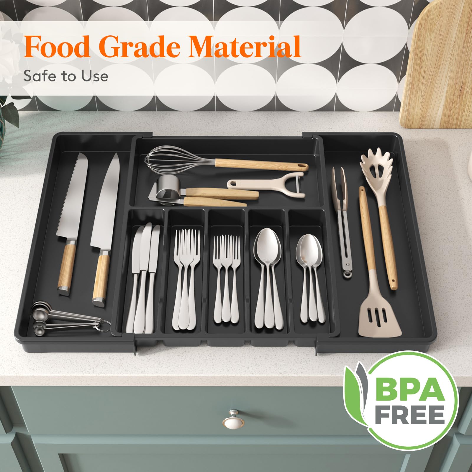 Lifewit used in bathroom drawer to organize cosmetics and grooming tools